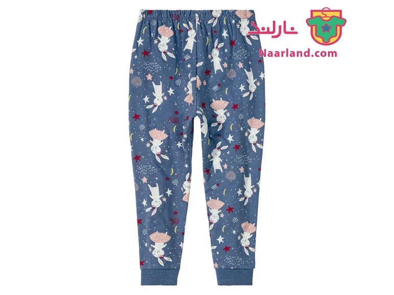 پیژامه دخترانه لوپیلو مدل ستاره ای آبی-تصویر-0